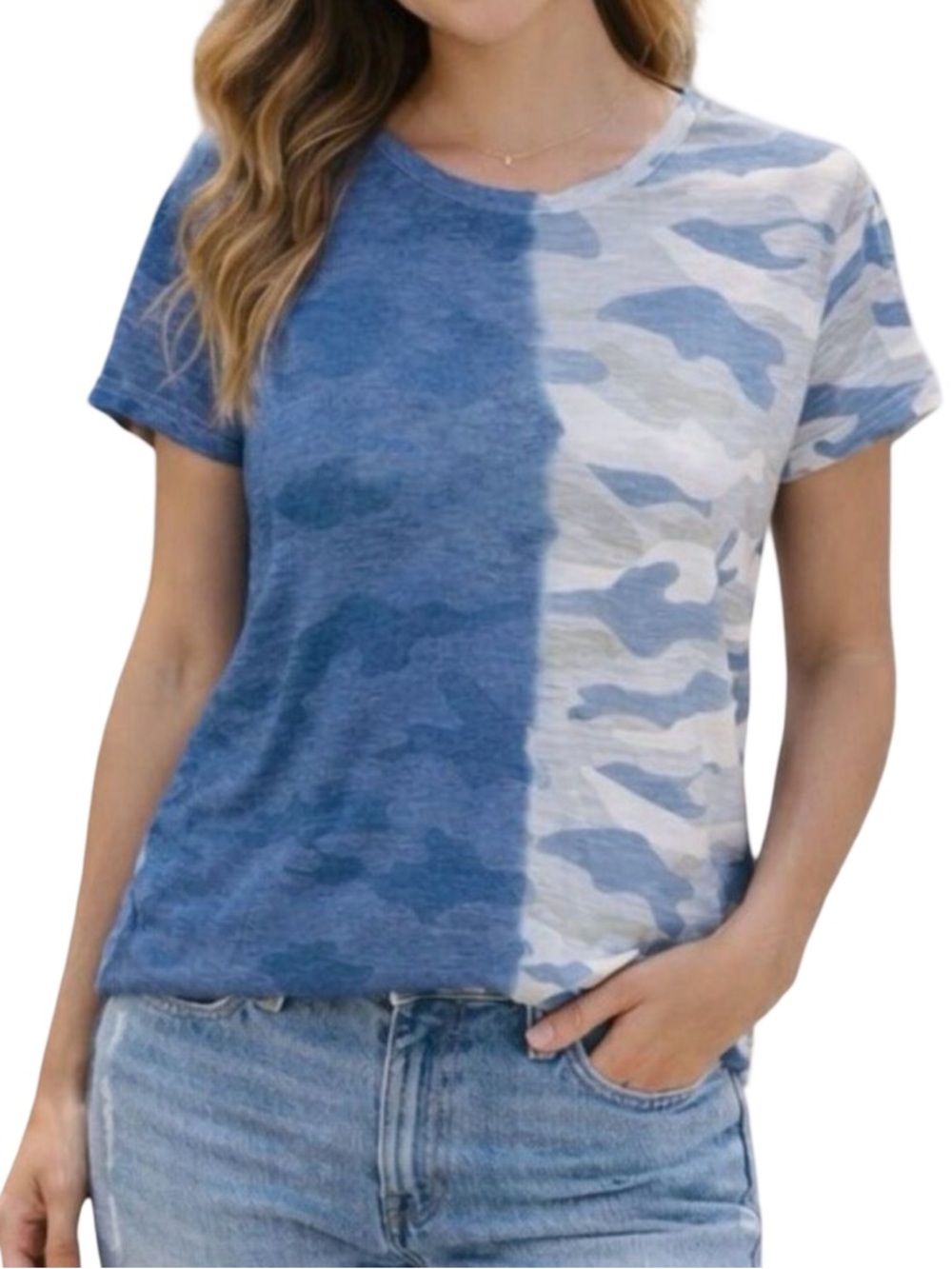 The Nu Vintage Split Camo Tee - Size Medium